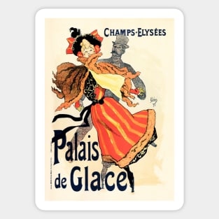 PALAIS DE GLACE Belle Epoque Paris Theatre by Jules Cheret Sticker